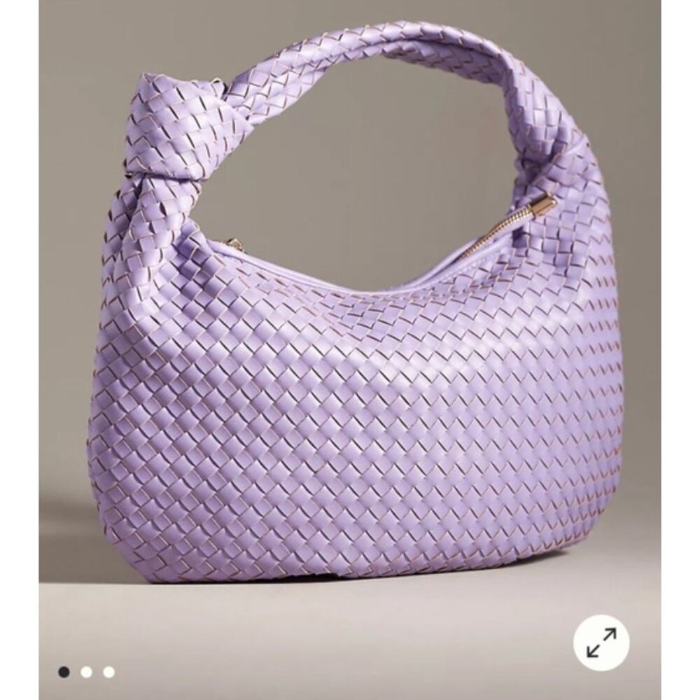 Anthropologie The Brigitte Satchel by Melie Bianco NEW Purple
